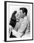 L'ile au complot THE BRIBE by RobertLeonard with Ava Gardner and Robert Taylor, 1949 (b/w photo)-null-Framed Photo