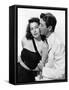 L'ile au complot THE BRIBE by RobertLeonard with Ava Gardner and Robert Taylor, 1949 (b/w photo)-null-Framed Stretched Canvas