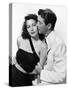 L'ile au complot THE BRIBE by RobertLeonard with Ava Gardner and Robert Taylor, 1949 (b/w photo)-null-Stretched Canvas