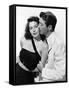 L'ile au complot THE BRIBE by RobertLeonard with Ava Gardner and Robert Taylor, 1949 (b/w photo)-null-Framed Stretched Canvas