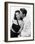 L'ile au complot THE BRIBE by RobertLeonard with Ava Gardner and Robert Taylor, 1949 (b/w photo)-null-Framed Photo