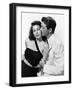 L'ile au complot THE BRIBE by RobertLeonard with Ava Gardner and Robert Taylor, 1949 (b/w photo)-null-Framed Photo