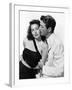 L'ile au complot THE BRIBE by RobertLeonard with Ava Gardner and Robert Taylor, 1949 (b/w photo)-null-Framed Photo