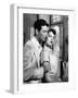 L'ile au complot THE BRIBE by RobertLeonard with Ava Gardner and Robert Taylor, 1949 (b/w photo)-null-Framed Photo