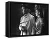 L'ile au complot THE BRIBE by RobertLeonard with Ava Gardner and Robert Taylor, 1949 (b/w photo)-null-Framed Stretched Canvas