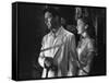 L'ile au complot THE BRIBE by RobertLeonard with Ava Gardner and Robert Taylor, 1949 (b/w photo)-null-Framed Stretched Canvas