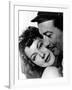 L'ile au complot THE BRIBE by RobertLeonard with Ava Gardner and Robert Taylor, 1949 (b/w photo)-null-Framed Photo