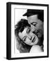 L'ile au complot THE BRIBE by RobertLeonard with Ava Gardner and Robert Taylor, 1949 (b/w photo)-null-Framed Photo