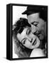 L'ile au complot THE BRIBE by RobertLeonard with Ava Gardner and Robert Taylor, 1949 (b/w photo)-null-Framed Stretched Canvas