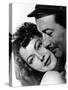 L'ile au complot THE BRIBE by RobertLeonard with Ava Gardner and Robert Taylor, 1949 (b/w photo)-null-Stretched Canvas