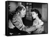 L'ile au complot THE BRIBE by RobertLeonard with Charles Laughton and Ava Gardner, 1949 (b/w photo)-null-Framed Stretched Canvas