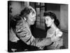 L'ile au complot THE BRIBE by RobertLeonard with Charles Laughton and Ava Gardner, 1949 (b/w photo)-null-Stretched Canvas