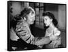 L'ile au complot THE BRIBE by RobertLeonard with Charles Laughton and Ava Gardner, 1949 (b/w photo)-null-Framed Stretched Canvas