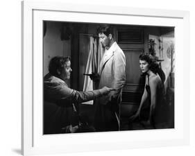 L'ile au complot THE BRIBE by RobertLeonard with Charles Laughton, Ava Gardner and Robert Taylor, 1-null-Framed Photo