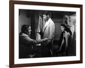 L'ile au complot THE BRIBE by RobertLeonard with Charles Laughton, Ava Gardner and Robert Taylor, 1-null-Framed Photo