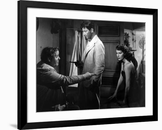 L'ile au complot THE BRIBE by RobertLeonard with Charles Laughton, Ava Gardner and Robert Taylor, 1-null-Framed Photo