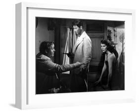 L'ile au complot THE BRIBE by RobertLeonard with Charles Laughton, Ava Gardner and Robert Taylor, 1-null-Framed Photo