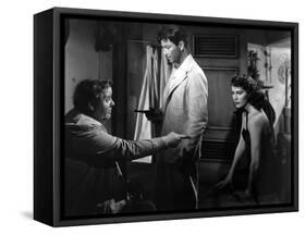 L'ile au complot THE BRIBE by RobertLeonard with Charles Laughton, Ava Gardner and Robert Taylor, 1-null-Framed Stretched Canvas