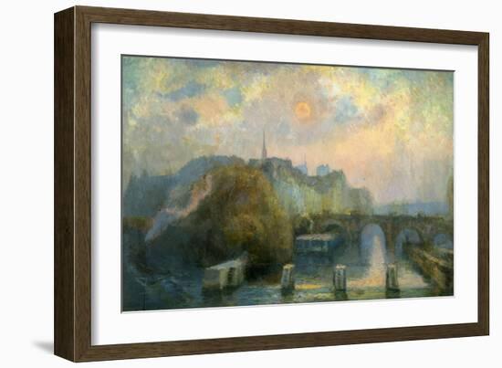 L'île de la Cité, matinée d'automne-Albert Lebourg-Framed Giclee Print