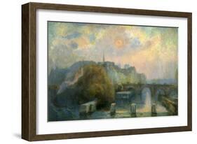 L'île de la Cité, matinée d'automne-Albert Lebourg-Framed Giclee Print