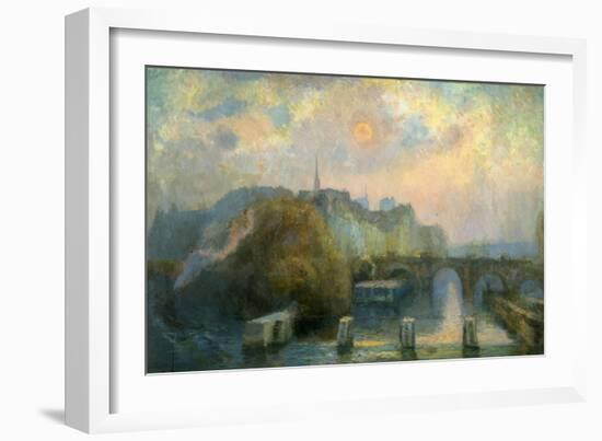 L'île de la Cité, matinée d'automne-Albert Lebourg-Framed Giclee Print