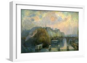 L'île de la Cité, matinée d'automne-Albert Lebourg-Framed Giclee Print