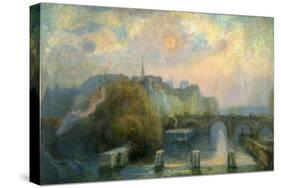 L'île de la Cité, matinée d'automne-Albert Lebourg-Stretched Canvas