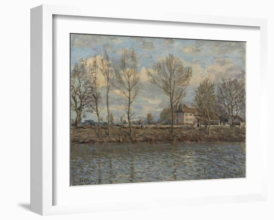 L'Ile de la Grande Jatte, Neuilly sur Seine-Alfred Sisley-Framed Giclee Print