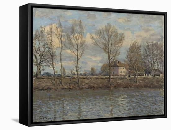 L'Ile de la Grande Jatte, Neuilly sur Seine-Alfred Sisley-Framed Stretched Canvas