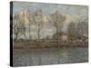 L'Ile de la Grande Jatte, Neuilly sur Seine-Alfred Sisley-Stretched Canvas