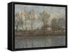 L'Ile de la Grande Jatte, Neuilly sur Seine-Alfred Sisley-Framed Stretched Canvas