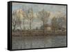 L'Ile de la Grande Jatte, Neuilly sur Seine-Alfred Sisley-Framed Stretched Canvas