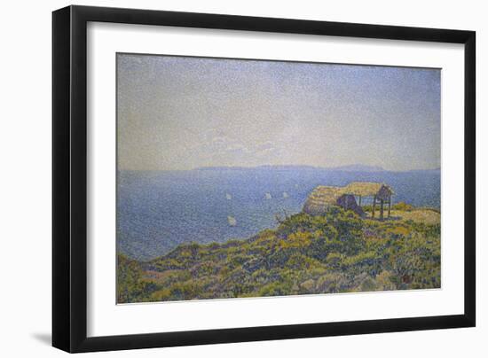 L'Ile Du Levant, Vu Du Cap Benat-Theo van Rysselberghe-Framed Giclee Print