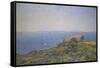 L'Ile Du Levant, Vu Du Cap Benat-Theo van Rysselberghe-Framed Stretched Canvas