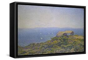 L'Ile Du Levant, Vu Du Cap Benat-Theo van Rysselberghe-Framed Stretched Canvas