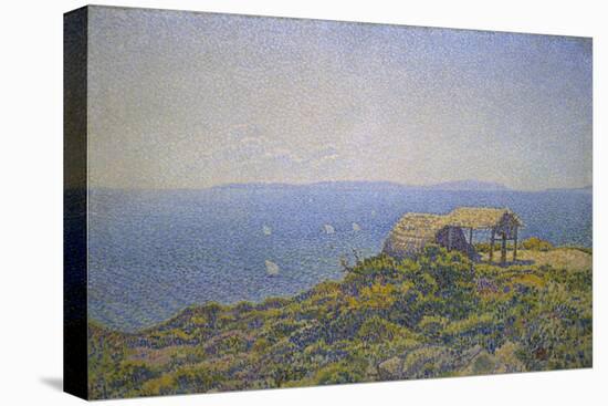 L'Ile Du Levant, Vu Du Cap Benat-Theo van Rysselberghe-Stretched Canvas