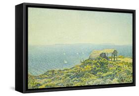 L'Ile Du Levant, Vu Du Cap Benat-Théo van Rysselberghe-Framed Stretched Canvas