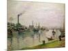 L'Ile La Croix a Rouen, 1883-Camille Pissarro-Mounted Giclee Print