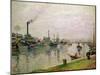 L'Ile La Croix a Rouen, 1883-Camille Pissarro-Mounted Giclee Print