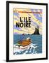 L'Ile Noire, c.1938-Hergé (Georges Rémi)-Framed Art Print
