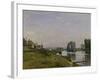 L'Ile Saint Denis, c.1872-Alfred Sisley-Framed Giclee Print