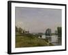 L'Ile Saint Denis, c.1872-Alfred Sisley-Framed Giclee Print