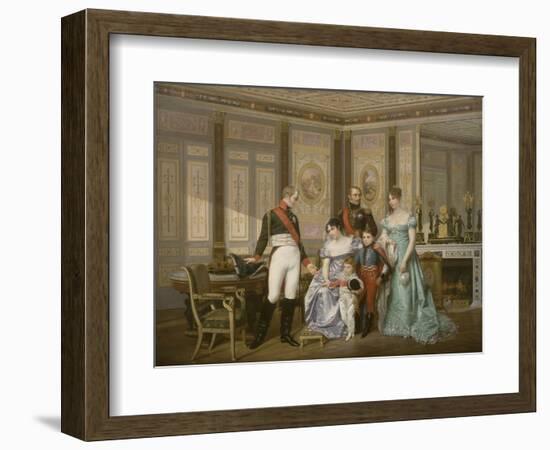 L'impératrice Joséphine reçoit à la Malmaison la visite du Tsar Alexandre Ier, à qui elle-Jean Louis Victor Viger du Vigneau-Framed Giclee Print