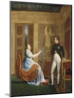 L'impératrice Marie-Louise faisant le portrait de Napoléon Ier-Alexandre Menjaud-Mounted Giclee Print