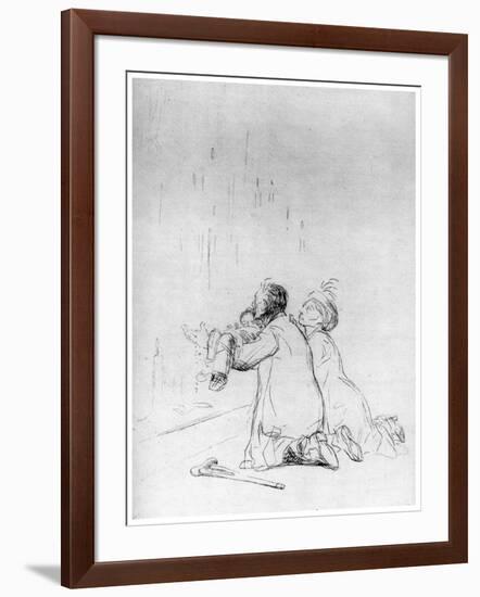 L'Imploration a La Grotte, C1870-1930-Jean Louis Forain-Framed Giclee Print