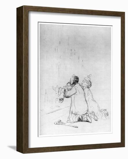 L'Imploration a La Grotte, C1870-1930-Jean Louis Forain-Framed Giclee Print