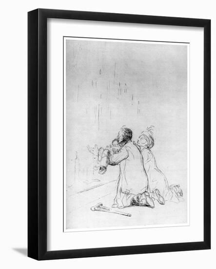 L'Imploration a La Grotte, C1870-1930-Jean Louis Forain-Framed Giclee Print