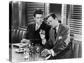 L'Inconnu du Nord-Express STRANGERS ON A TRAIN by AlfredHitchcock with Farley Granger and Robert Wa-null-Stretched Canvas