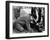 L'Inconnu du Nord-Express STRANGERS ON A TRAIN by AlfredHitchcock with Robert Walker, 1951 (b/w pho-null-Framed Photo