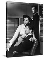 L'Inconnu du Nord-Express STRANGERS ON A TRAIN by AlfredHitchcock with Ruth Roman, Farley Granger a-null-Stretched Canvas